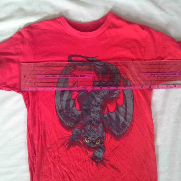 Toothless Junior's Shirt - Red sz S - How to Train Your Dragon - Picture 4 of 4